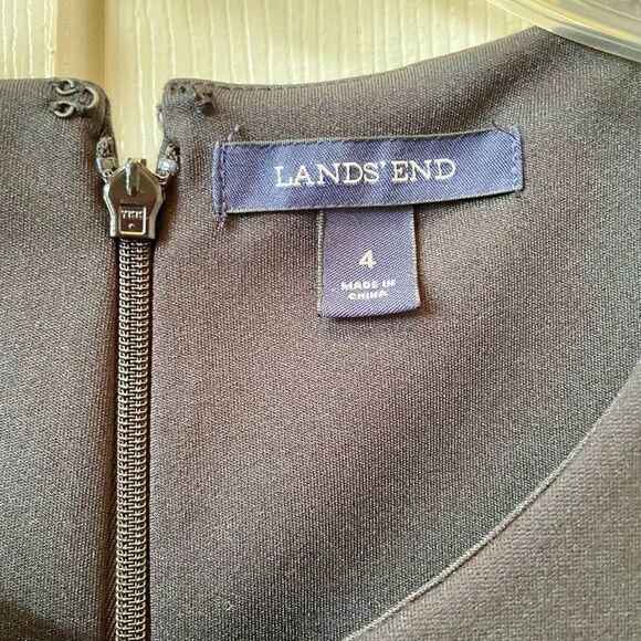 LITTLE BLACK DRESS by LANDS END SIZE 4 EUC - Picture 3 of 4